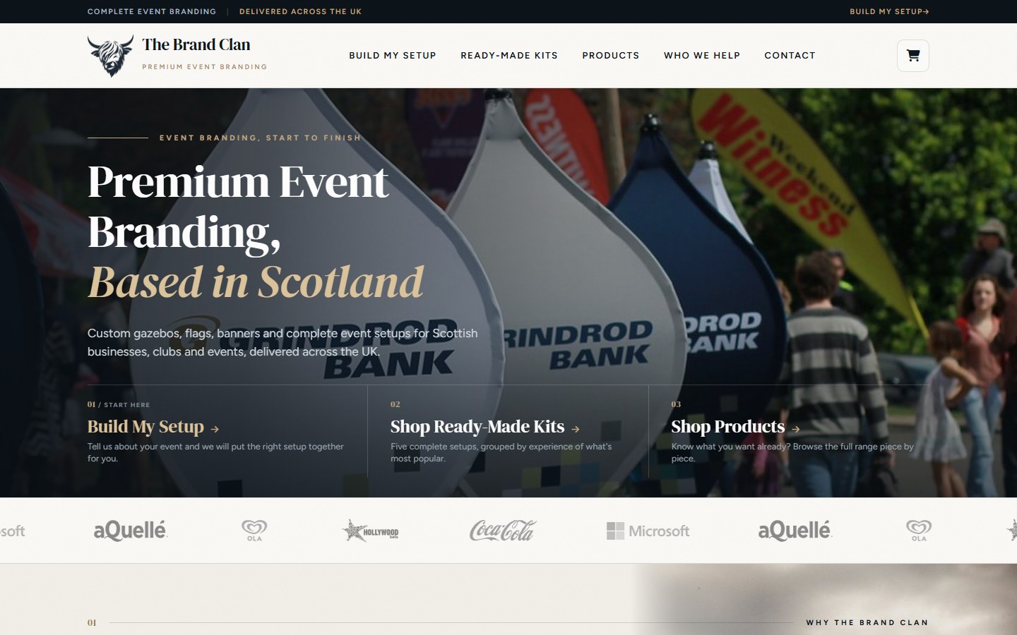 The Brand Clan event branding website
